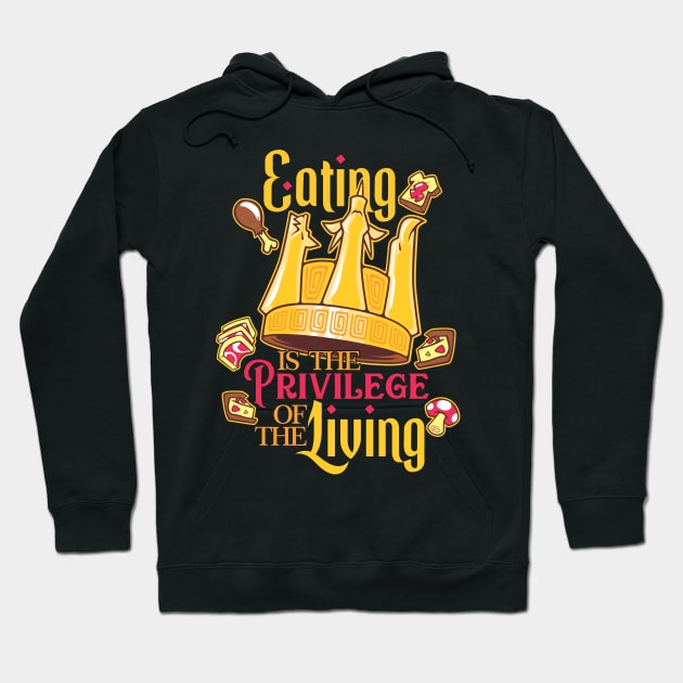 Eating is a Priviledge Hoodie by Goat on the Road